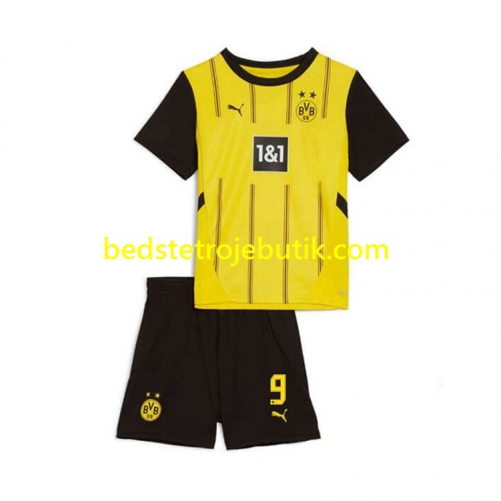 Borussia Dortmund Serhou Guirassy 9 Børn Hjemmebane Fodboldtrøje 2024-2025 Kortærmet