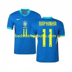 Brasilien RAPHINHA 11 Mænd Udebane Fodboldtrøje 2024 Kortærmet