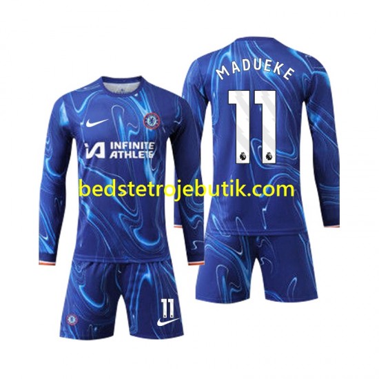 Chelsea Madueke 11 Børn Hjemmebane Fodboldtrøje 2024-2025 Langærmet