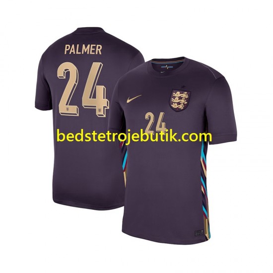 England Cole Palmer 24 Mænd Udebane Fodboldtrøje 2024 Kortærmet