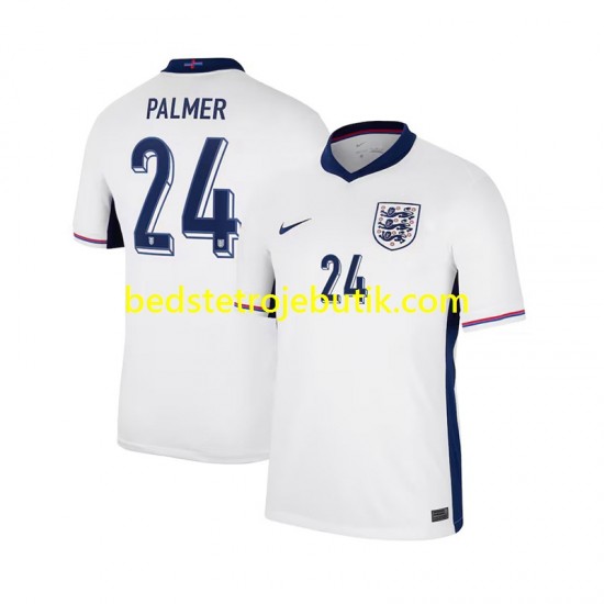 England Cole Palmer 24 Mænd Hjemmebane Fodboldtrøje 2024 Kortærmet