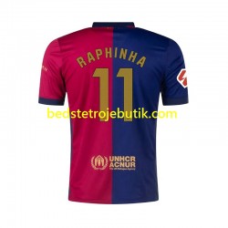 FC Barcelona RAPHINHA 11 Mænd Hjemmebane Fodboldtrøje 2024-2025 Kortærmet