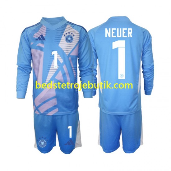 Tyskland Manuel Neuer 1 Målmand Børn 4. Valg Fodboldtrøje 2024-2025 Langærmet