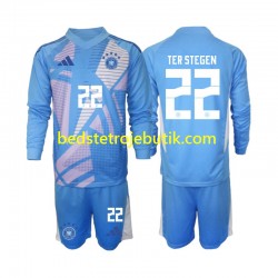 Tyskland Ter Stegen 22 Målmand Børn 4. Valg Fodboldtrøje 2024-2025 Langærmet