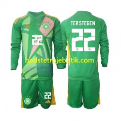 Tyskland Ter Stegen 22 Målmand Børn 3. Valg Fodboldtrøje 2024-2025 Langærmet
