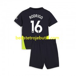 Manchester City RODRIGO 16 Børn Udebane Fodboldtrøje 2024-2025 Kortærmet