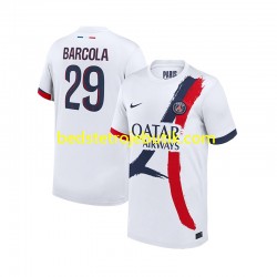 Paris Saint-Germain Bradley Barcola 29 Mænd Udebane Fodboldtrøje 2024-2025 Kortærmet