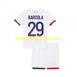 Paris Saint-Germain Bradley Barcola 29 Børn Udebane Fodboldtrøje 2024-2025 Kortærmet