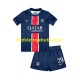 Paris Saint-Germain Bradley Barcola 29 Børn Hjemmebane Fodboldtrøje 2024-2025 Kortærmet