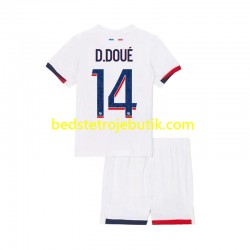 Paris Saint-Germain Desire Doue 14 Børn Udebane Fodboldtrøje 2024-2025 Kortærmet