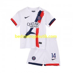 Paris Saint-Germain Desire Doue 14 Børn Udebane Fodboldtrøje 2024-2025 Kortærmet