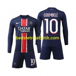 Paris Saint-Germain O Dembele 10 Børn Hjemmebane Fodboldtrøje 2024-2025 Langærmet