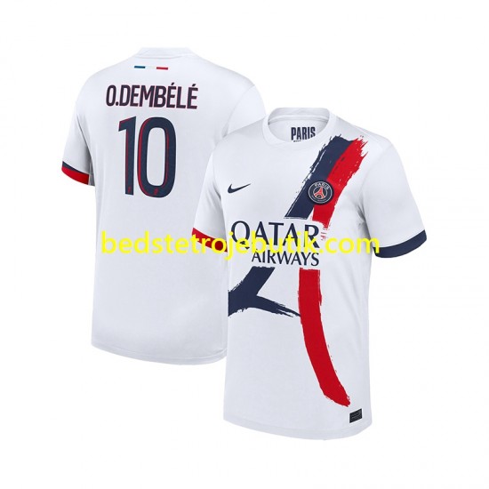 Paris Saint-Germain Ousmane Dembele 10 Mænd Udebane Fodboldtrøje 2024-2025 Kortærmet
