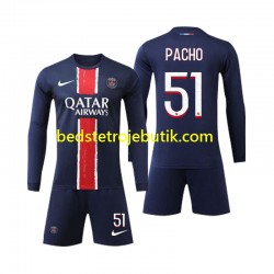 Paris Saint-Germain Pacho 51 Børn Hjemmebane Fodboldtrøje 2024-2025 Langærmet
