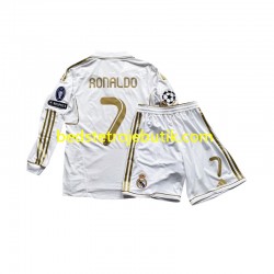 Real Madrid Cristiano Ronaldo 7 Børn Hjemmebane Fodboldtrøje 2011 Langærmet