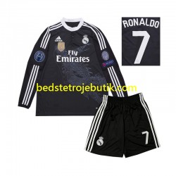 Real Madrid Cristiano Ronaldo 7 2014 Retro Børn 3. Valg Fodboldtrøje Langærmet