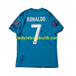 Real Madrid Cristiano Ronaldo 7 2017 Retro Børn 3. Valg Fodboldtrøje Kortærmet
