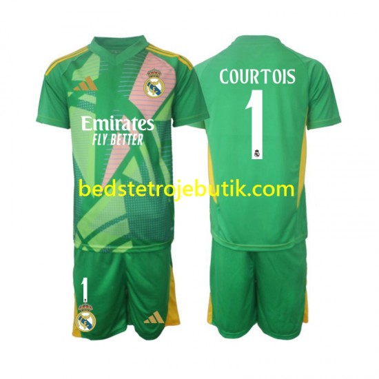 Real Madrid Thibaut Courtois 1 Målmand Børn 3. Valg Fodboldtrøje 2024-2025 Kortærmet
