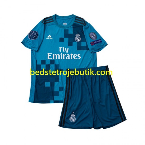 Real Madrid 2017 Retro Børn 3. Valg Fodboldtrøje Kortærmet