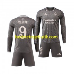 Real Madrid Mbappé Kylian 9 Børn 3. Valg Fodboldtrøje 2024-2025 Langærmet