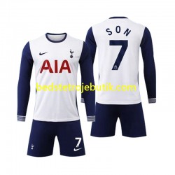 Tottenham Spurs Son 7 Børn Hjemmebane Fodboldtrøje 2024-2025 Langærmet