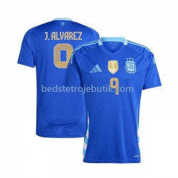 Argentina Julian Alvarez 9 Mænd Udebane Fodboldtrøje 2024 Kortærmet