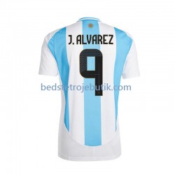 Argentina Julian Alvarez 9 Mænd Hjemmebane Fodboldtrøje 2024 Kortærmet