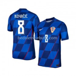 Kroatien Mateo Kovacic 8 Mænd Udebane Fodboldtrøje Euro 2024 Kortærmet