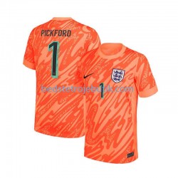 England Pickford 1 Målmand Mænd Hjemmebane Fodboldtrøje Euro 2024 Kortærmet