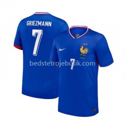 Frankrig Antoine Griezmann 7 Mænd Hjemmebane Fodboldtrøje Euro 2024 Kortærmet