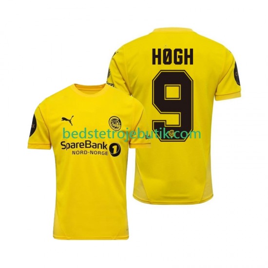 FK Bodø/Glimt Kasper Hogh 9 Mænd Hjemmebane Fodboldtrøje 2025 Kortærmet
