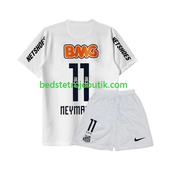 Santos FC Neymar JR 11 -2012 Retro Børn Hjemmebane Fodboldtrøje 2011 Kortærmet