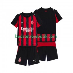 AC Milan Børn Hjemmebane Fodboldtrøje 2025-2026 Kortærmet