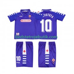 Fiorentina RUICOSTA 10 Retro Børn Hjemmebane Fodboldtrøje 1999 1998 Kortærmet