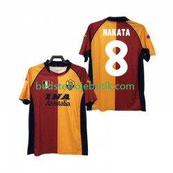 AS Roma AKATA 8 2000-2001 Retro Mænd Hjemmebane Fodboldtrøje Kortærmet