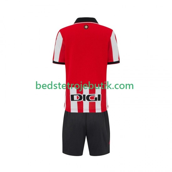 Athletic Bilbao Børn Hjemmebane Fodboldtrøje 2025-2026 Kortærmet