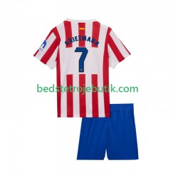 Atlético Madrid Antoine Griezmann 7 Børn Hjemmebane Fodboldtrøje 2025-2026 Kortærmet