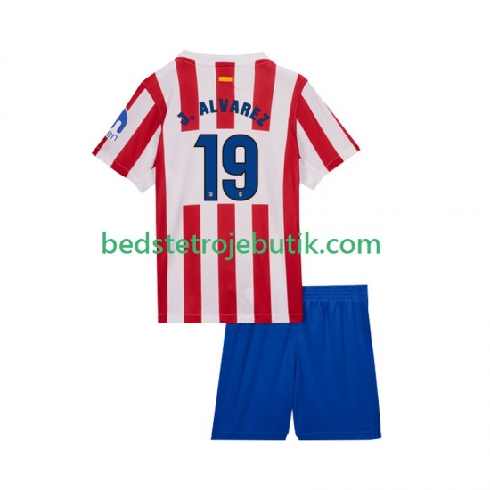 Atlético Madrid Julian Alvarez 19 Børn Hjemmebane Fodboldtrøje 2025-2026 Kortærmet