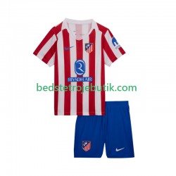 Atlético Madrid Børn Hjemmebane Fodboldtrøje 2025-2026 Kortærmet
