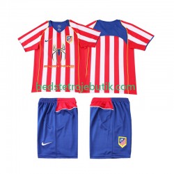 Atlético Madrid 2005 Retro Børn Hjemmebane Fodboldtrøje 2004 Kortærmet
