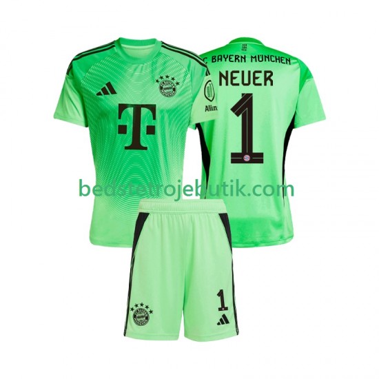 FC Bayern München Manuel Neuer 1 Målmand Børn Hjemmebane Fodboldtrøje 2025-2026 Kortærmet