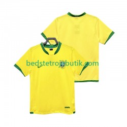 Brasilien Retro Mænd Hjemmebane Fodboldtrøje 2006 Kortærmet