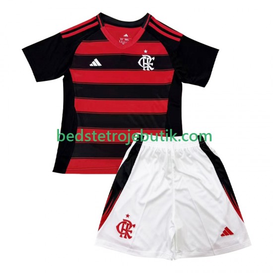 CR Flamengo Børn Hjemmebane Fodboldtrøje 2025-2026 Kortærmet