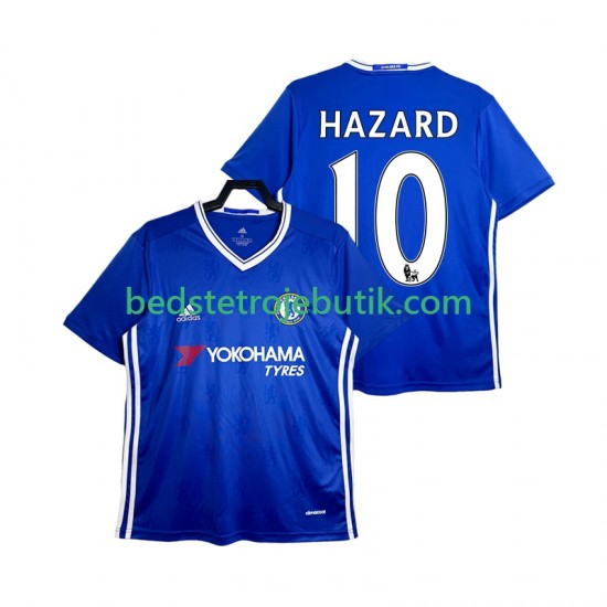 Chelsea HAZARD 10 2016-2017 Retro Mænd Hjemmebane Fodboldtrøje Kortærmet