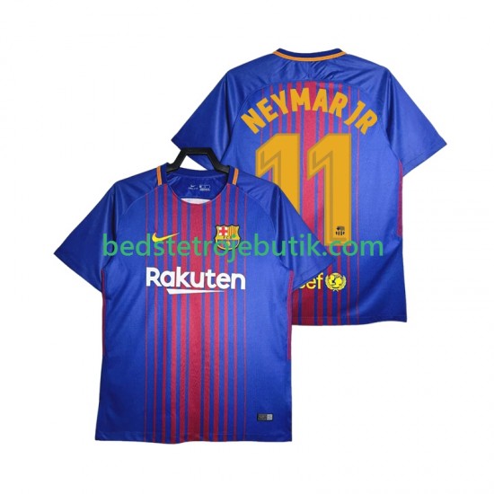 FC Barcelona Neymar JR 11 2017-2018 Retro Mænd Hjemmebane Fodboldtrøje Kortærmet