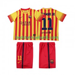 FC Barcelona Neymar JR 11 2013 2014 Retro Børn Udebane Fodboldtrøje Kortærmet