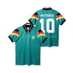 Tyskland MATTHAUS 10 1992 Retro Mænd Udebane Fodboldtrøje Kortærmet