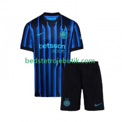 Inter Milan Børn Hjemmebane Fodboldtrøje 2025-2026 Kortærmet