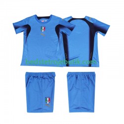 Italien Retro Børn Hjemmebane Fodboldtrøje 2006 Kortærmet
