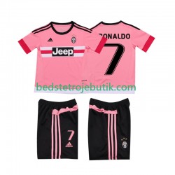Juventus Cristiano RONALDO 7 2015 2016 Retro Børn Udebane Fodboldtrøje Kortærmet